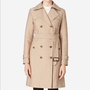 Cole Haan Tali Long Trench Coat w removable lining